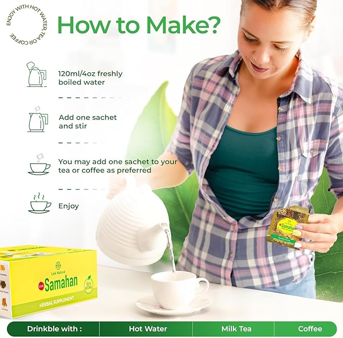 SAMAHAN Ayurvedic Herbal Tea Packets - Sri Lankan Ceylon Blend with 14 Natural Herbs Including Ginger, Black Pepper & More, Herbal Tea Bags for Wellness, Relaxation & Daily Comfort - 100 Count-StrideForce Fitness