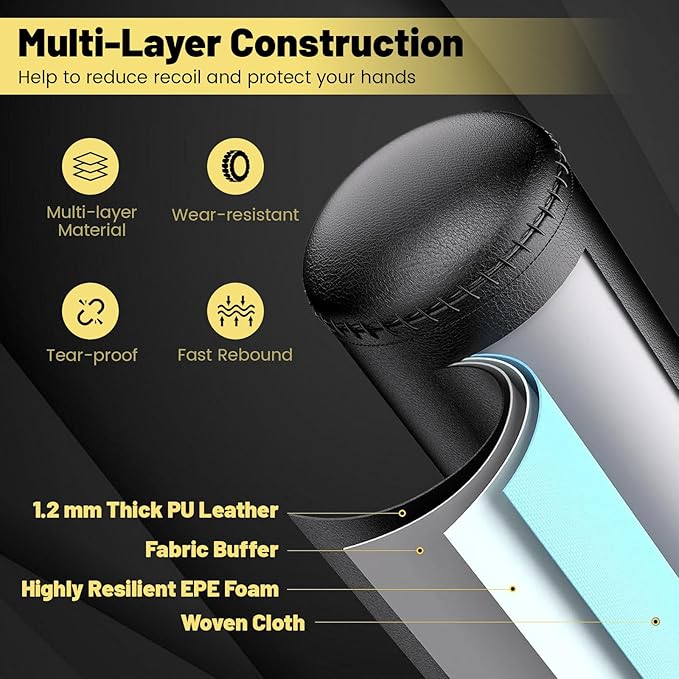 Goplus Freestanding Punching Bag, 220LBS Heavy Boxing Bag with Gloves, Shock Absorber, 12 Suction Cup Base, Kickboxing Bag with Stand for Adults Youth Men Women Home Gym-StrideForce Fitness