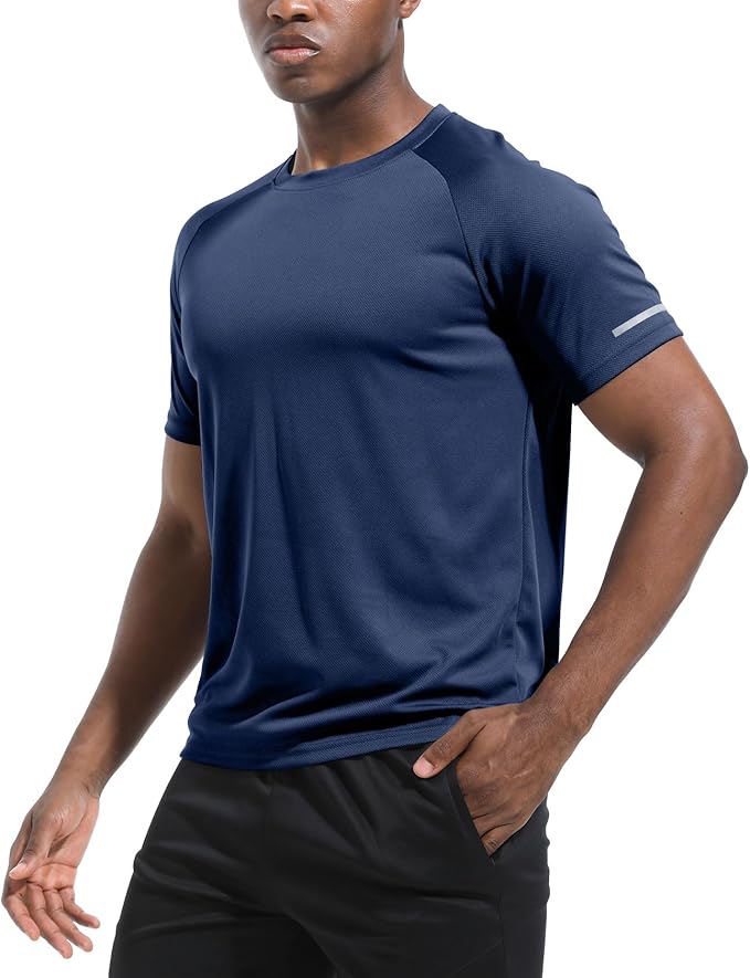 Boyzn 1, 3, 5 or 7 Pack Men's Workout Running Shirts, Dry Fit Moisture Wicking T-Shirt, Gym Athletic Short Sleeve Tee Shirts-StrideForce Fitness