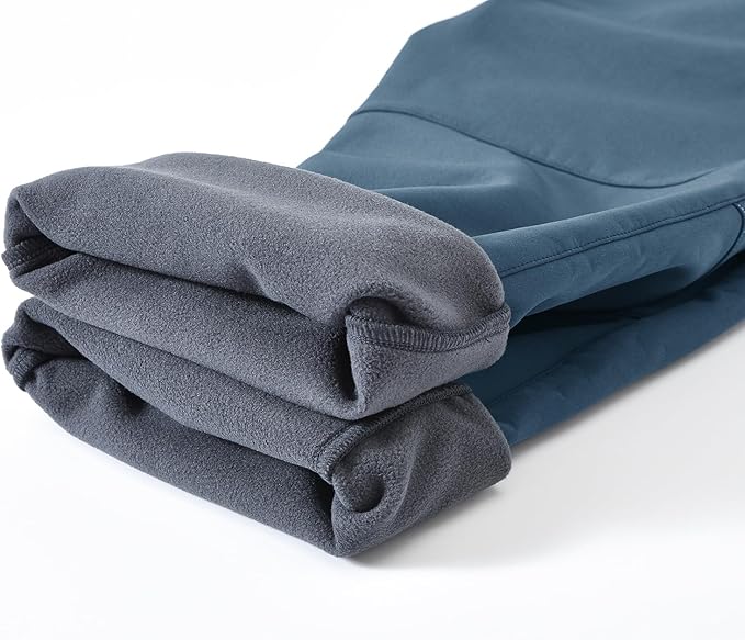 YSENTO Men's Fleece Lined Ski Snow Pants Winter Waterproof Softshell Insulated Hiking Cargo Pants-StrideForce Fitness