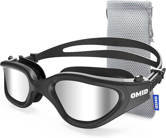 OMID Swim Goggles, P2 Polarized Swimming Goggles for Men Anti-fog Goggles Swimming for Adult Women-StrideForce Fitness