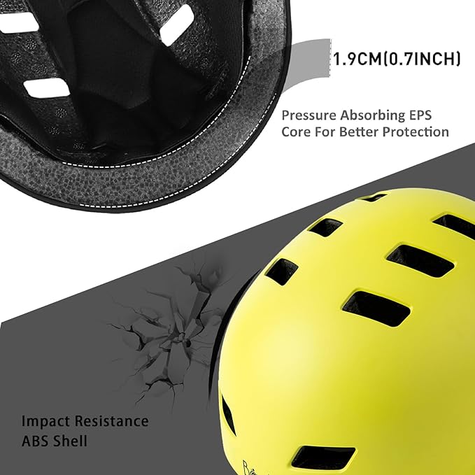 Bike Helmet 3 Sizes for Teenager Kids Youth Adults,Bavilk Skateboard Helmet Adjustable Multi-Sport Bicycle Cycling Scooter Roller Skate Inline Skating Rollerblading for Girls Boys Women Men Teen-StrideForce Fitness