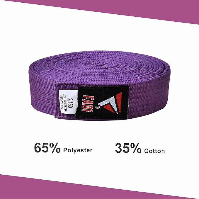Martial Arts Belt for Karate, Judo, Aikido and Taekwondo - Durable Cotton-Polyester Blend for Adults and Kids-StrideForce Fitness