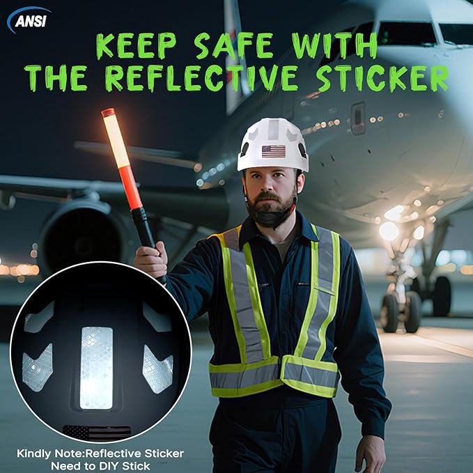 AOLAMEGS Construction Safety Hard Hat - ANSI Z89.1 Type Ι OSHA Approved Safety Helmets with Chin Straps Lightweight Reflective Vented ABS Hard Hats For Men Women Industrial Workwear 6-point Suspension-StrideForce Fitness