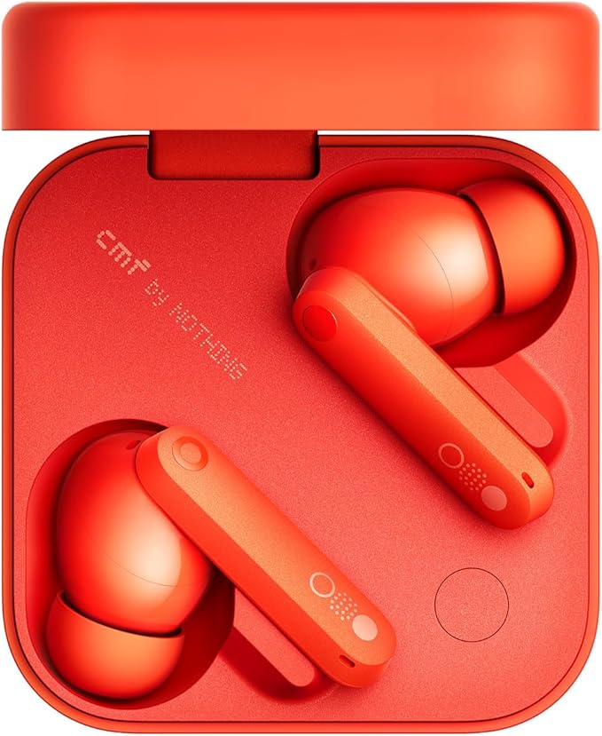 CMF Buds Pro 2 Wireless Earbuds, Hi-Res Audio with LDAC, 50 dB Hybrid Noise Cancelling Earbuds, Ultra Bass Technology, Bluetooth 5.3, 43H Play Time with Charging Case, 6 HD Mics Headphones, Orange-StrideForce Fitness