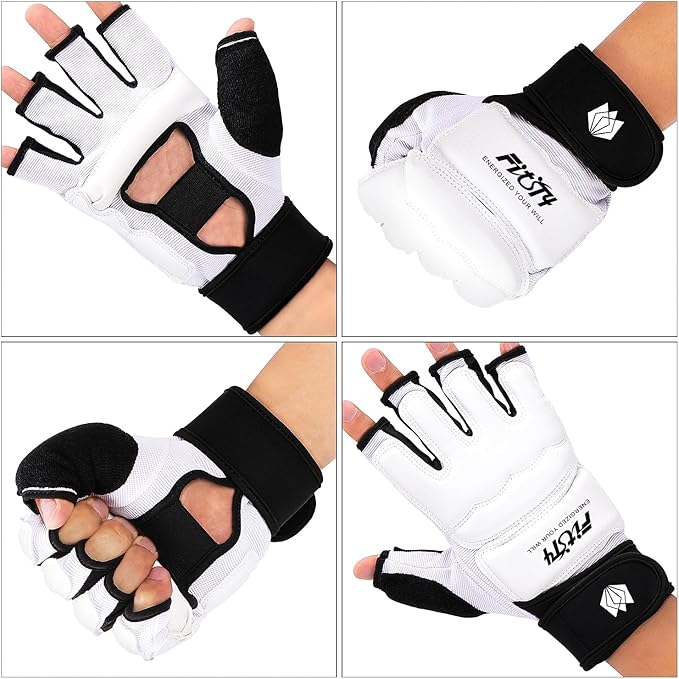 FitsT4 Sports Half Mitts MMA UFC Training Boxing Punch Bag Martial Arts Gloves-StrideForce Fitness