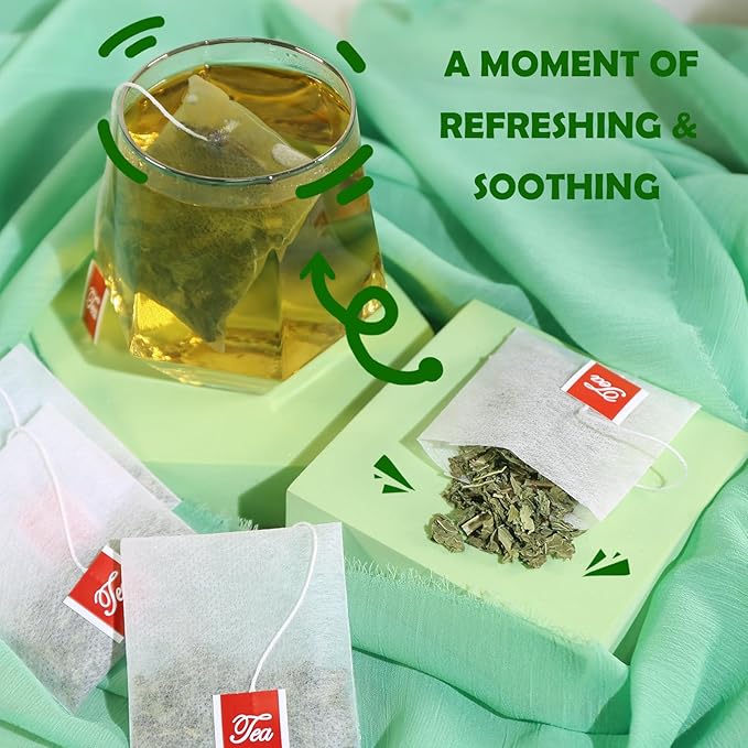 TEARELAE - Lemon Balm Tea Bag - 1.5g X 50 Count - Pure Natural Dried Lemon Balm Herb - Premium Lemon Balm Leaf for Calming and Digestion Support - Caffeine-free - Non-GMO-StrideForce Fitness