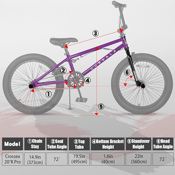 Freestyle BMX Bike, 18 20 Inch Kids Bicycle for 5-13 Years Old Kids and Beginner Level Rider, Multiple Colors-StrideForce Fitness