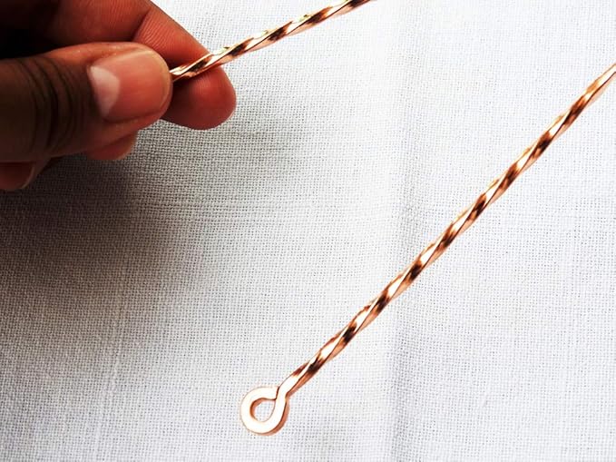 Wonder Care – Copper Tongue Cleaner Couples Pack | Copper Zig zag + Twister Cleaner | Tongue Cleaner Scraper for Adult | Ayurvedic Combo Pack Tongue Cleaner Scraper