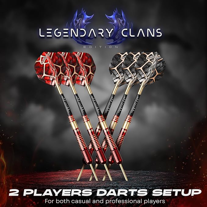 IgnatGames Premium Steel Tip Darts – 3/6/12 Pack Brass Barrels with Aluminum Shafts, 16 GlideXPro Flight Set, Tool Kit & Giftable Case-StrideForce Fitness