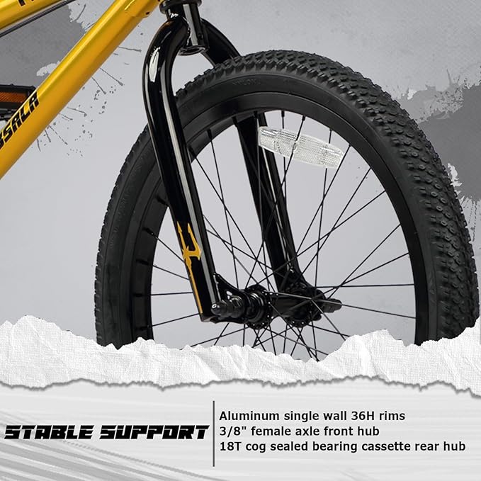 20 24 26 Inch BMX Race Bike Trident Bicycles Beginner-Level to Advanced Riders with 2 Pegs, Multiple Colors-StrideForce Fitness