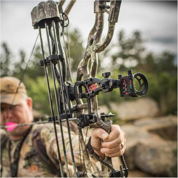 TRUGLO Carbon Hybrid Ultra Lightweight Micro-Adjustable 5-Pin Hunting Bow Sight-StrideForce Fitness