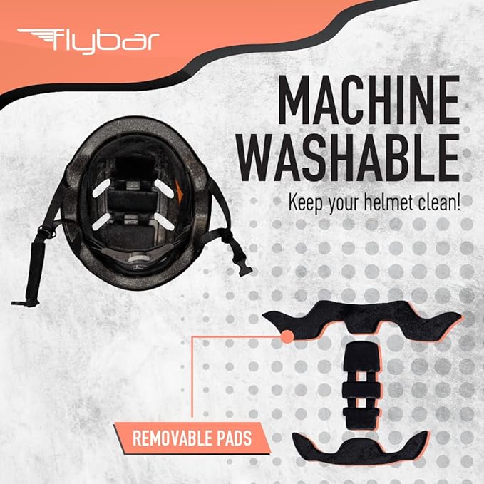 Flybar Bike Helmet- Multi Sport Dual Certified Adjustable Dial, Lightweight Skateboard Helmet, Roller Skating, Pogo, Electric Scooter, Snowboard, Boys and Girls Kids- Adults Helmets-StrideForce Fitness