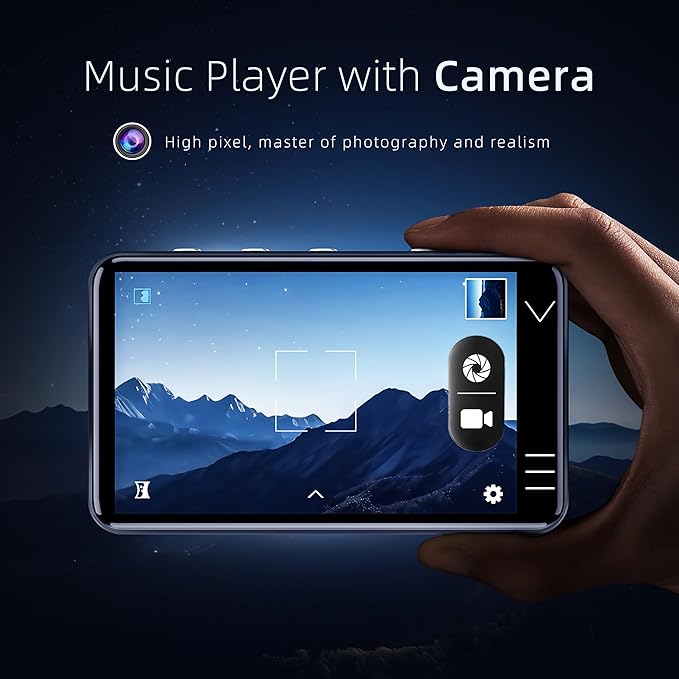 MP3 Player with Bluetooth and WiFi, Music Player with Camera Spotify Pandora,Amazon Music, 4" Touch Screen Android MP4 Player with Speaker 144GB MP4 & MP3 Player for Travel Sport-StrideForce Fitness