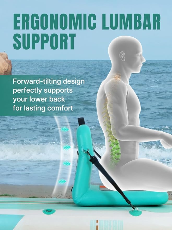 Niphean Inflatable Stand Up Paddle Board with SUP Accessories, Anti-Slip EVA Deck, 10’6’’ Inflatable Paddle Boards for Adults & Youth of All Skill Levels-StrideForce Fitness