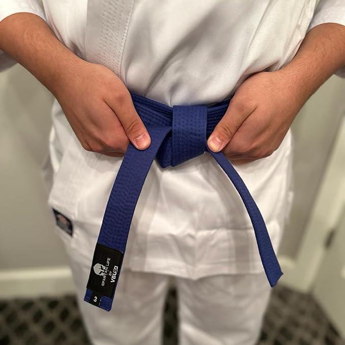 Karate Belt, All-Purpose Martial Arts Belt, Judo, Taekwondo Belt, Durable MMA Color Rank TKD Belt Size 0-6.-StrideForce Fitness