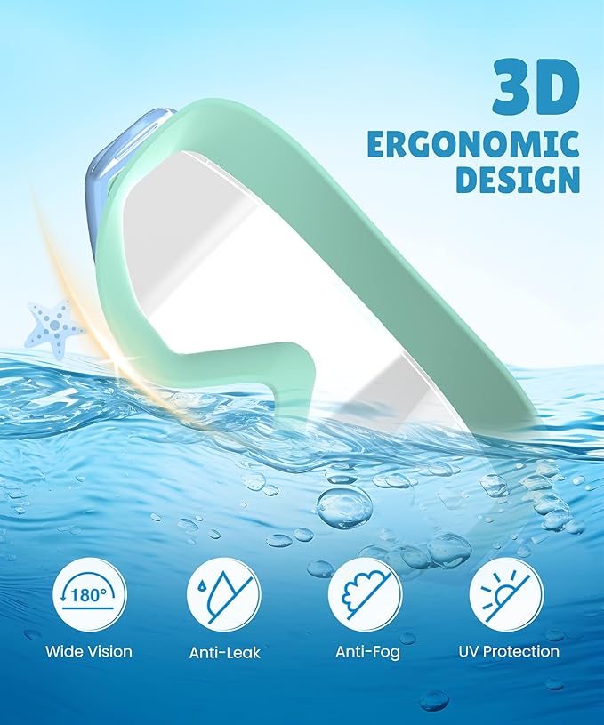 NSSIW Swim Goggles Swimming Kids-Goggles: Anti Fog No Leak with Nose Clip Earplugs for Girls Boys Youth 6-14 3 Pack-StrideForce Fitness