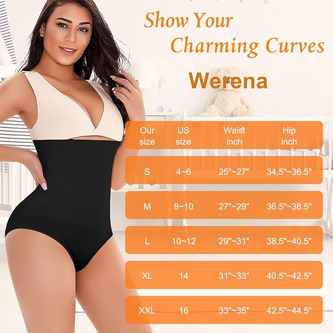 Tummy Control Shapewear Panties for Women High Waisted Body Shaper Slimming Shapewear Underwear Girdle Panty-StrideForce Fitness
