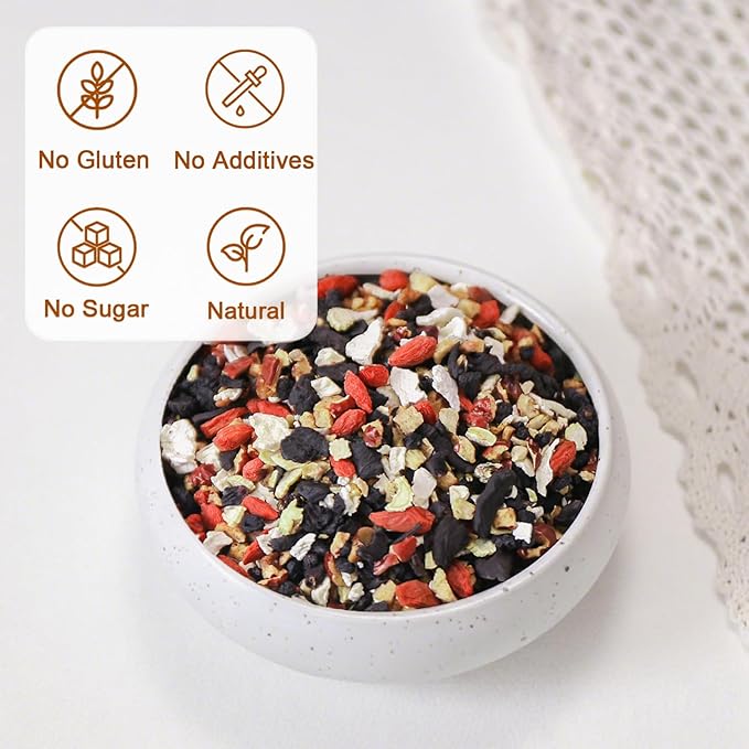 TEARELAE - Ginseng Six Treasure Tea - 10g x 25 Count - Traditional Chinese Herbal Tea for Kidney & Liver Support, 7 Precious Ingredients - Natural Herbal Blend for Daily Wellness - Caffeine-free-StrideForce Fitness