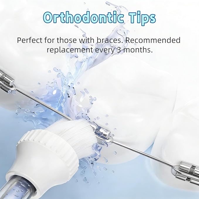 Water Dental Flosser Tip Replacement Heads Oral Irrigator Refill Heads Jet Tips,Only Compatible Water Flosser COSLUS C20 (F5020E), E40 (WFP14), C31 (F5023), C50, and C51