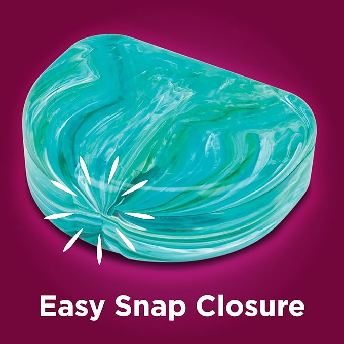 Practicon Marble Retainer Cases, Orthodontic Aligner Case, Mouth Guard Holder (3 Pack) (Teal)