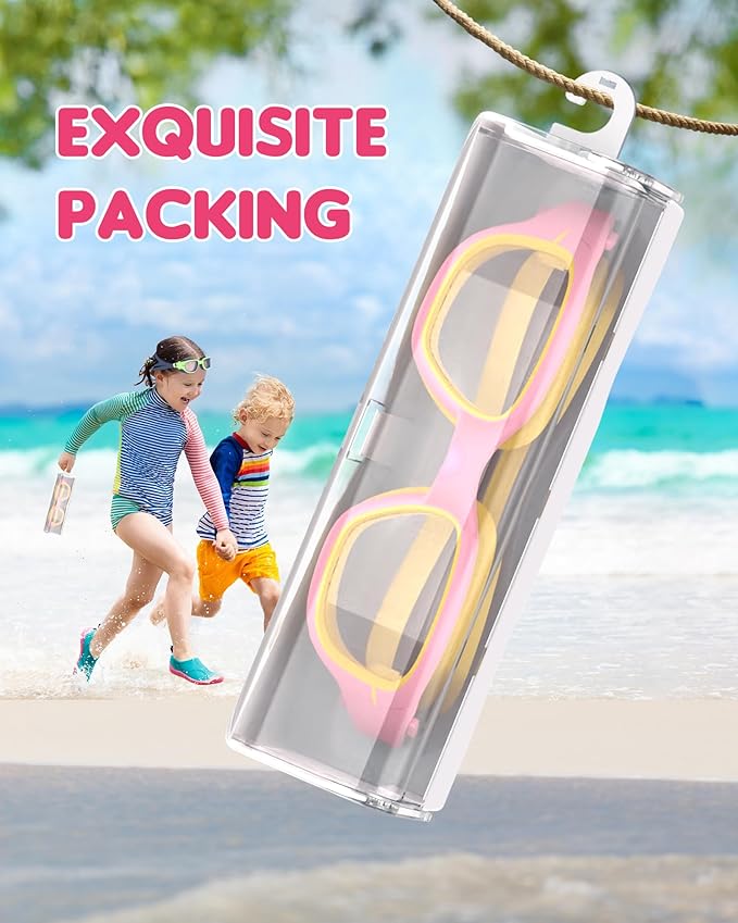 Kids Swim Goggles,Swimming Goggles for Kids 6-14, Anti-Fog UV Protection Pool Glasses for Boys Girls-StrideForce Fitness