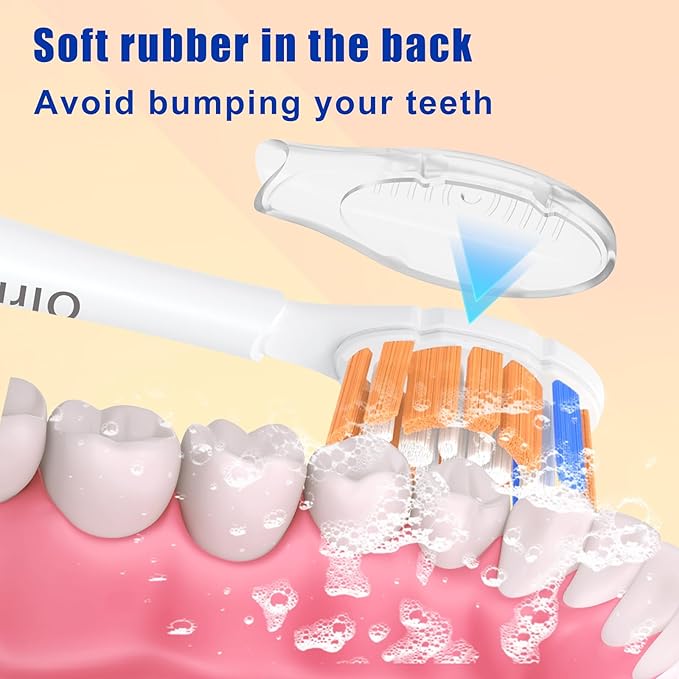 Replacement-Heads for Philips-Sonicare,Toothbrush-Heads for Sonicare Brushes Replacement A3 C2 C3 G2 G3 Click-On Handle,Medium Bristles Electric-Toothbrush-Heads,8 Pack