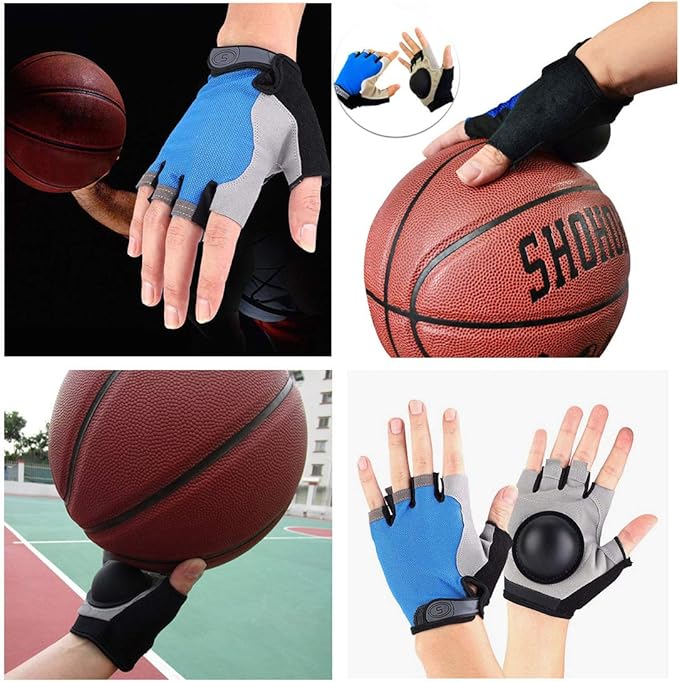 Basketball Dribble Skill Training Assistants,Basketball Dribbling Gloves Finger Training Anti Grip Dribble Gloves for Kids Youth and Adult-StrideForce Fitness