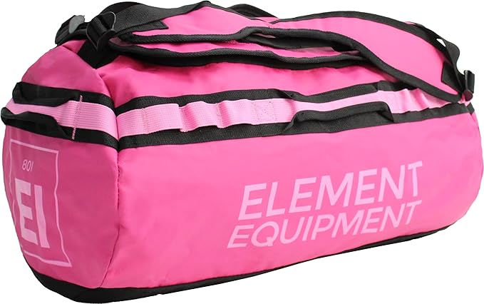 Element Equipment Trailhead Duffel Bag Shoulder Straps Waterproof Fuschia/Pink Small-StrideForce Fitness