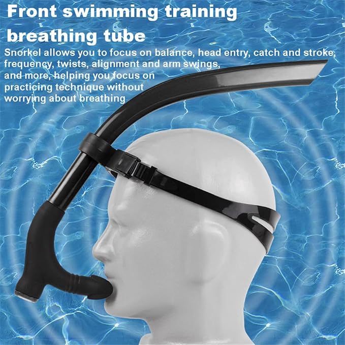 Snorkel Swim Training Practice Freestyle Learn to Swim for Pool Swimming and Open Water Snorkeling-StrideForce Fitness