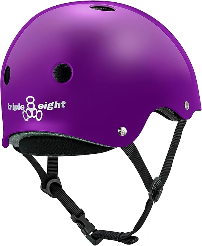 Triple Eight Deep Cover Helmet - Ideal for Skateboarding, Bicycling, BMX, and Roller Skating-StrideForce Fitness