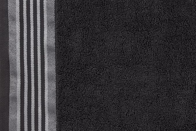 CASA COPENHAGEN, Designed in Denmark, 550 GSM, 35x70 Inches Extra Large Jumbo Size Bath Sheets, Set of 2 Towels, Super Soft Egyptian Cotton Towels for Bathroom & Shower - Granite Grey + Mirage Grey-StrideForce Fitness