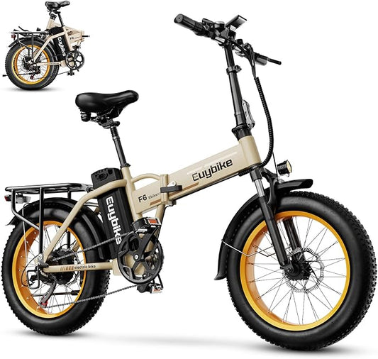 Foldable Electric Bike for Adults, 30+MPH, 48V 20Ah Removable Battery up to 80Miles, 20" Fat Tire Peak 1000W Motor Dirt Ebike Adult Electric Bicycle for City Commute Beach Mountain Adventurous E Bike-StrideForce Fitness