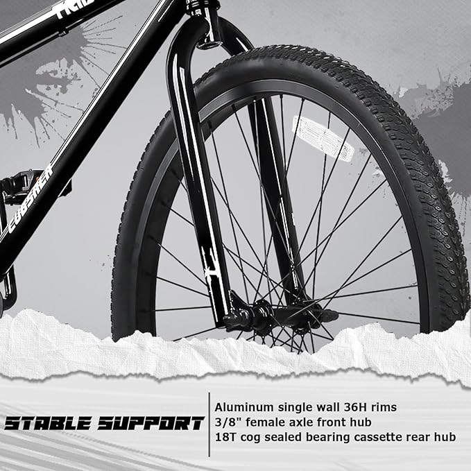 20 24 26 Inch BMX Race Bike Trident Bicycles Beginner-Level to Advanced Riders with 2 Pegs, Multiple Colors-StrideForce Fitness