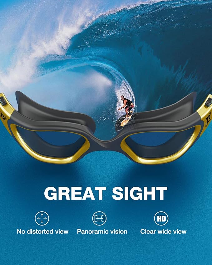 ZIONOR Swim Goggles, G1 MAX Polarized Anti-Fog Swimming Goggles for Men Women-StrideForce Fitness