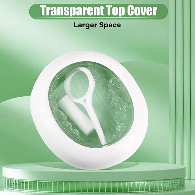 Retainer Case,Aligner Case,Retainer Holder With Remover Tool And Cleaning Brush With Vent Holes Compatible With Aligner Case, Retainer Case,Orthodontic Supplies Case