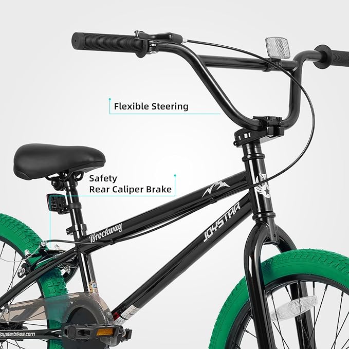 JOYSTAR Brockway Freestyle Kids BMX Bikes 20" 24" Kids Bicycles for 6-14 Years Old Boys Girls and Beginner-Level Riders 2 Pegs Multiple Colors-StrideForce Fitness