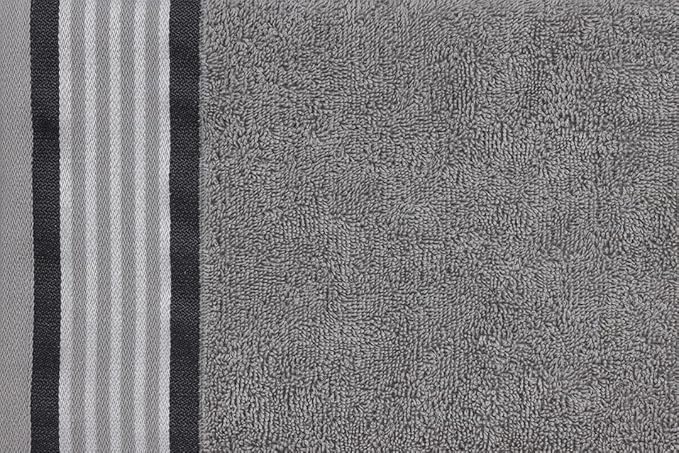 CASA COPENHAGEN, Designed in Denmark, 550 GSM, 35x70 Inches Extra Large Jumbo Size Bath Sheets, Set of 2 Towels, Super Soft Egyptian Cotton Towels for Bathroom & Shower - Granite Grey + Mirage Grey-StrideForce Fitness