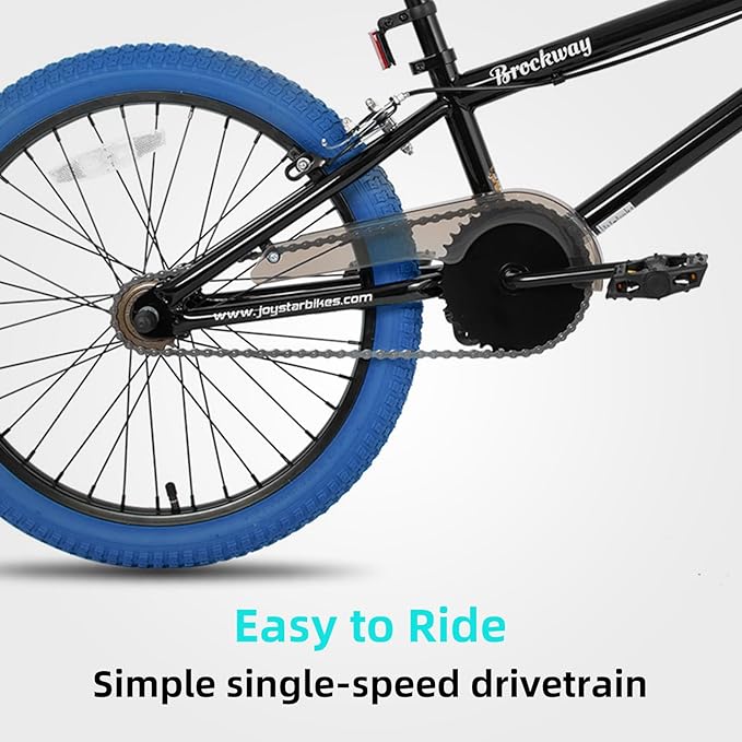 JOYSTAR Brockway Freestyle Kids BMX Bikes 20" 24" Kids Bicycles for 6-14 Years Old Boys Girls and Beginner-Level Riders 2 Pegs Multiple Colors-StrideForce Fitness