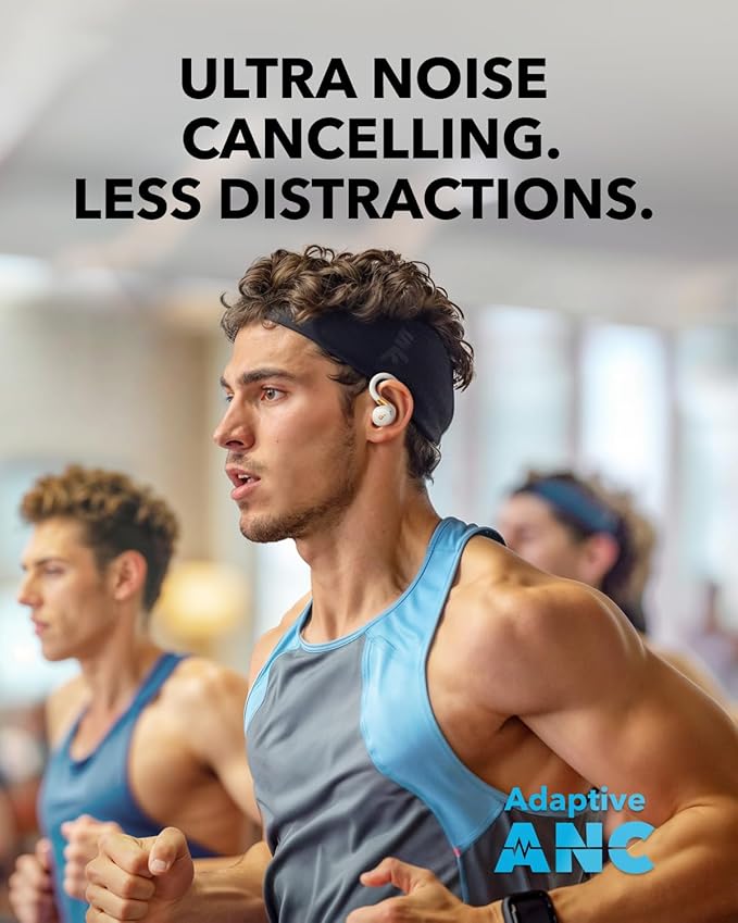 soundcore Sport X20 by Anker, True-Wireless Workout Earbuds, Rotatable and Extendable Ear Hooks, Noise Cancelling, Deep Bass, IP68 Waterproof, Sweatproof, Dustproof, 48H Play, Sport Earbuds for Gym-StrideForce Fitness