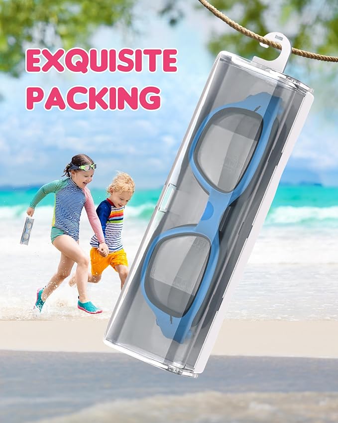 Kids Swim Goggles,Swimming Goggles for Kids 6-14, Anti-Fog UV Protection Pool Glasses for Boys Girls-StrideForce Fitness