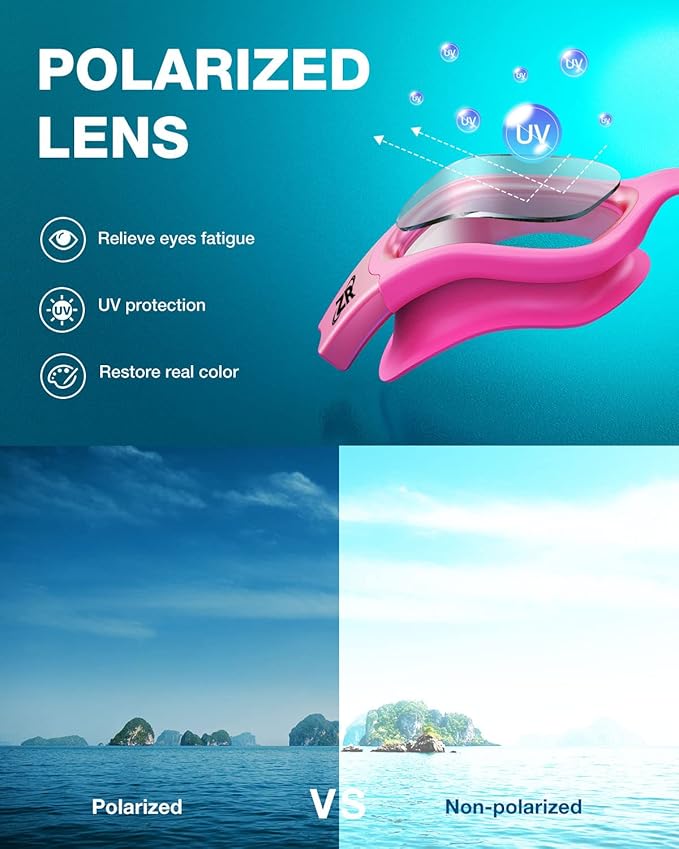 ZIONOR Swim Goggles, G1 MAX Polarized Anti-Fog Swimming Goggles for Men Women-StrideForce Fitness