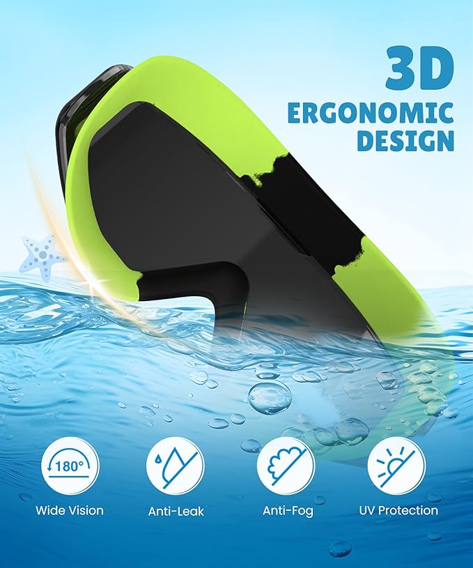 NSSIW Swim Goggles Swimming Kids-Goggles: Anti Fog No Leak with Nose Clip Earplugs for Girls Boys Youth 6-14 3 Pack-StrideForce Fitness