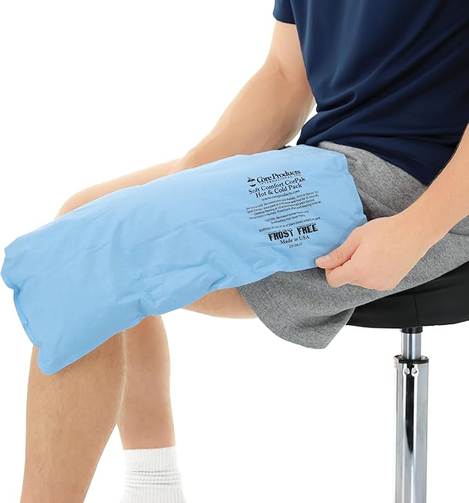 Core Products Soft Comfort CorPak – Reusable Hot & Cold Therapy Pack, Ice Pack for Injuries, No-Frost Compress for Muscle, Back & Joint Pain Relief – 12.5" x 18.5", Made in USA-StrideForce Fitness
