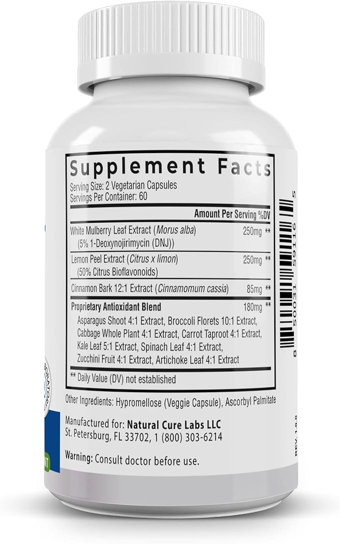 Level Off - Spike Control Supplement 120 Capsules 60 Servings Vegan, Non-GMO, Gluten Free-StrideForce Fitness