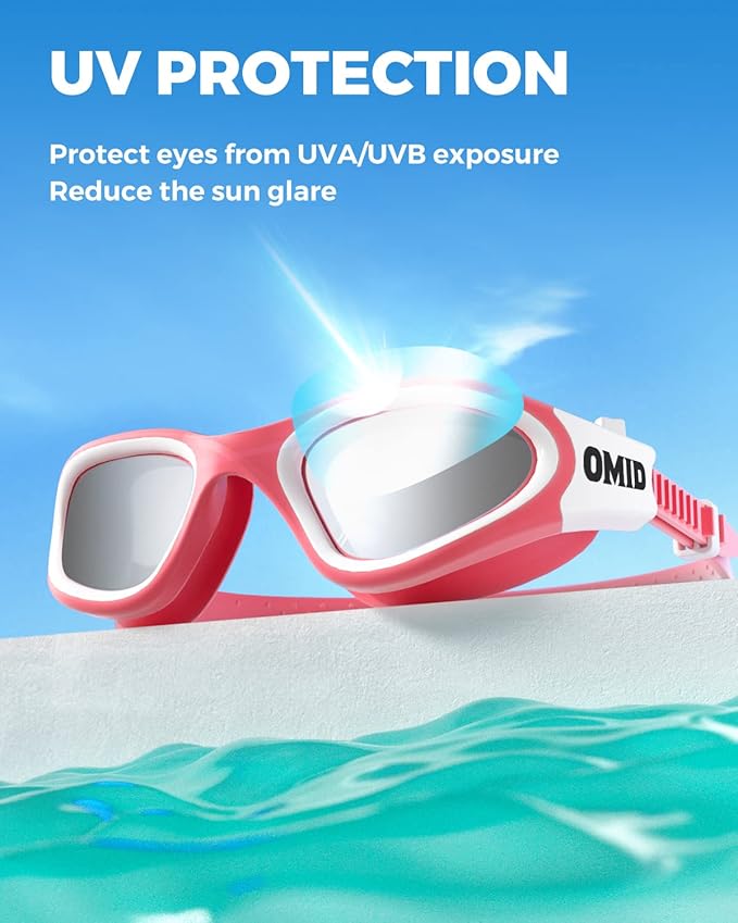 OMID Swim Goggles, P2 Polarized Swimming Goggles for Men Anti-fog Goggles Swimming for Adult Women-StrideForce Fitness