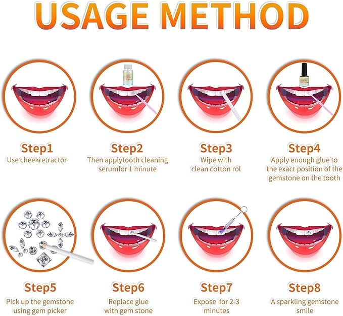 Tooth Gem Kit, DIY Crystals Jewelry Kit Teeth Gems Kit, 2025 New Professional Fashionable Y2k Tooth Gems Kit for Teeth, Teeth Jewelry Starter Kit