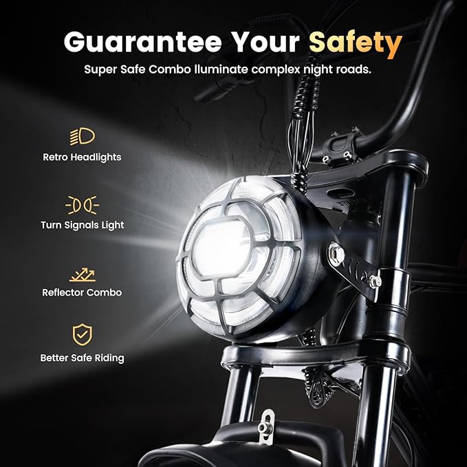 Electric Bike for Adults,Peak 1000W/1500W Motor,20/28MPH 55-150Mile ebikes for Adults with 10.4AH/13AH/26AH Battery,20" Fat Tire Electric Dirt Bike Commuting Off Road Ebike, UL2849-StrideForce Fitness