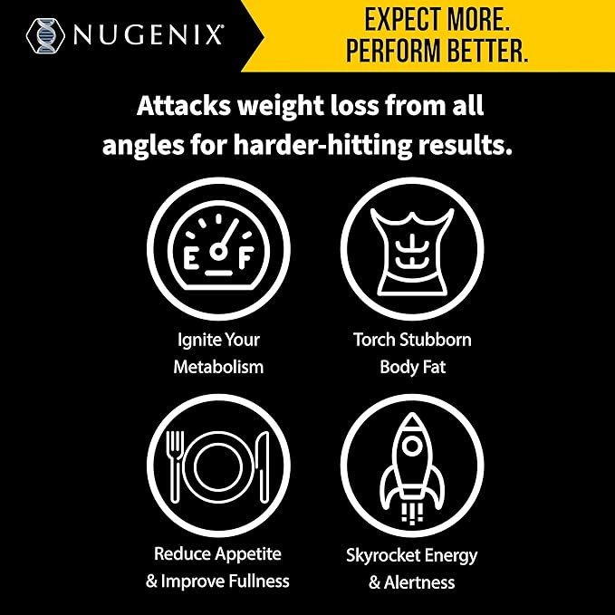 Nugenix Thermo-X: Thermogenic Fat Burner Supplement for Men, Extreme Metabolic Accelerator, 60 Count-StrideForce Fitness