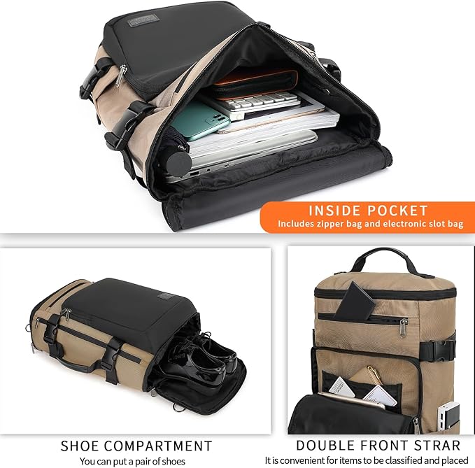 Kalesi Gym Duffle Bag Backpack 4-Way Waterproof with Shoes Compartment for travel Sport Hiking laptop-StrideForce Fitness